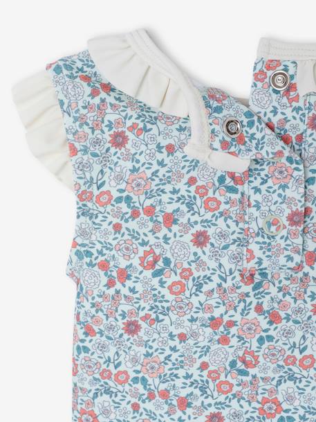 Maillot de bain bébé fille 1 pièce ouverture dos vert sauge - vertbaudet enfant 