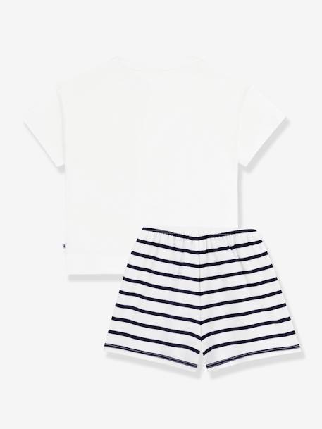 Pyjama short enfant imprimé coeur marine - vertbaudet enfant 