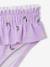 Maillot de bain fille 2 pièces haut smocké et volanté bas volanté lilas - vertbaudet enfant 