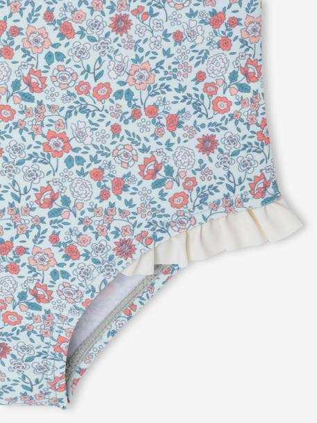 Maillot de bain bébé fille 1 pièce ouverture dos vert sauge - vertbaudet enfant 