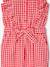 Combinaison à volants motifs carreaux fille carreaux rouge - vertbaudet enfant 