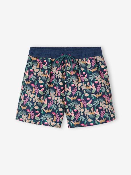 Zwemshort voor heren uit de familiecollectie inktblauw - vertbaudet enfant 