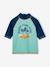 Badpakset voor jongens T-shirt met UV-bescherming + short petrolblauw - vertbaudet enfant 