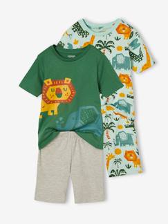 Garçon-Pyjama, surpyjama-Lot de 2 pyjashorts garçon savane