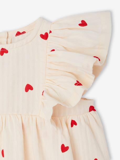 Babyjurk in seersucker vanille - vertbaudet enfant 