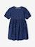 Robe manches ballon fille denim brut+stone+vanille - vertbaudet enfant 