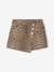Asymmetrische korte rok met luipaardprint voor meisjes JONEN beige - vertbaudet enfant 