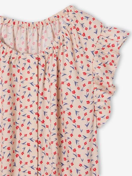 Jumpsuit voor meisjes lichtroze - vertbaudet enfant 