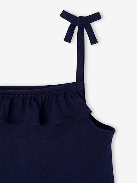 Lot de 2 robes fille à bretelles marine+vert sauge - vertbaudet enfant 