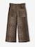 Pantalon fille large imprimé beige+chocolat - vertbaudet enfant 