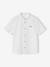 Chemise en lin col Mao garçon blanc+vert sauge - vertbaudet enfant 
