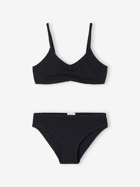 Maillot de bain 2 pièces fille noir - vertbaudet enfant 