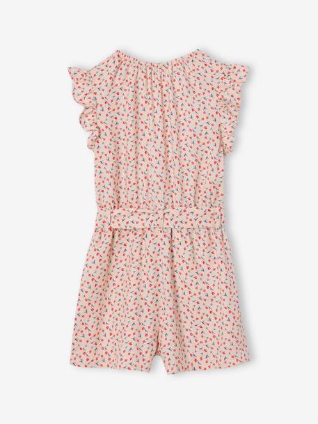 Jumpsuit voor meisjes lichtroze - vertbaudet enfant 