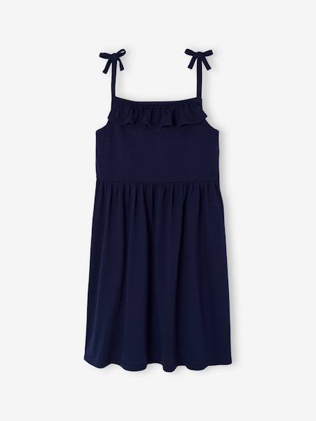 Lot de 2 robes fille à bretelles marine+vert sauge - vertbaudet enfant 