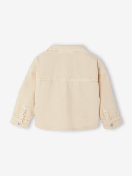 Surchemise bébé pressionnée sable+taupe - vertbaudet enfant 