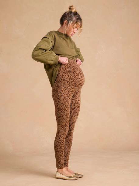 Legging Grossesse Léopard beige - vertbaudet enfant 
