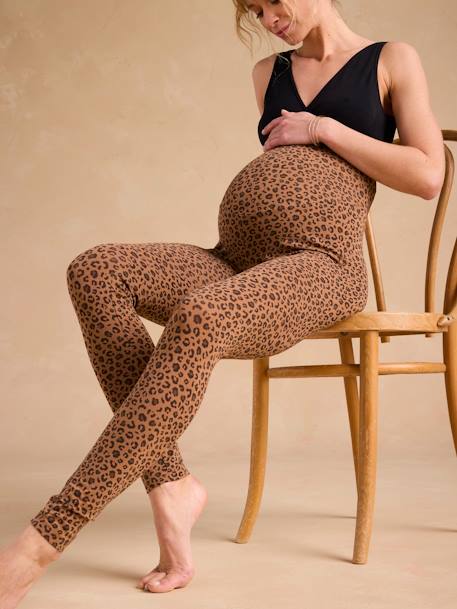 Legging Grossesse Léopard beige - vertbaudet enfant 