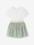 Ensemble bébé fille cérémonie T-shirt et jupon en tulle vert sauge - vertbaudet enfant 
