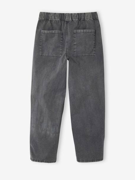 Pantalon garçon large effet délavé anthracite - vertbaudet enfant 