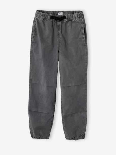 Pantalon garçon large effet délavé anthracite - vertbaudet enfant 