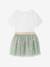 Ensemble bébé fille cérémonie T-shirt et jupon en tulle vert sauge - vertbaudet enfant 