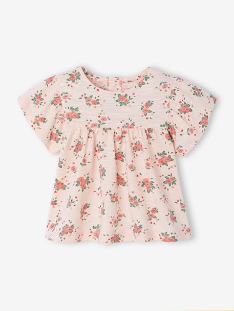 Bébé-T-shirt fleuri bébé en coton bio