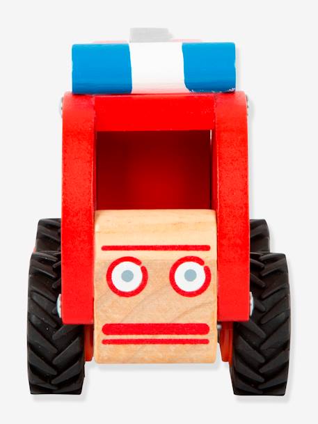 FSC® houten brandweerwagen voor baby's SMALL FOOT® rood - vertbaudet enfant 