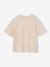 T-shirt fille imprimé manches courtes anthracite+beige+jaune pâle+sable+vanille - vertbaudet enfant 