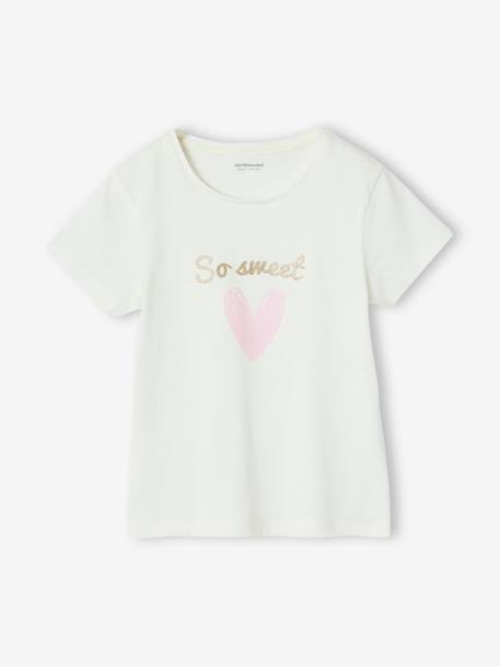 Set van 2 pyjama shorts in popeline voor meisjes zachtpaars - vertbaudet enfant 