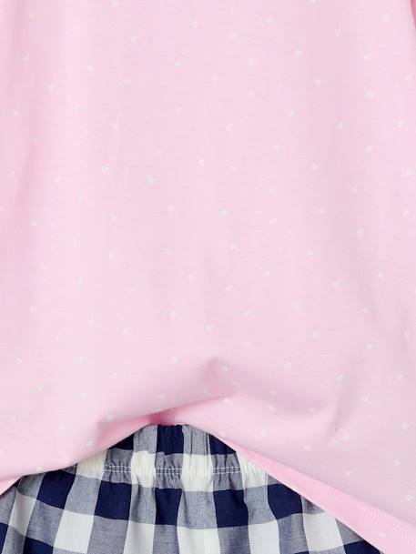Set van 2 pyjama shorts in popeline voor meisjes zachtpaars - vertbaudet enfant 
