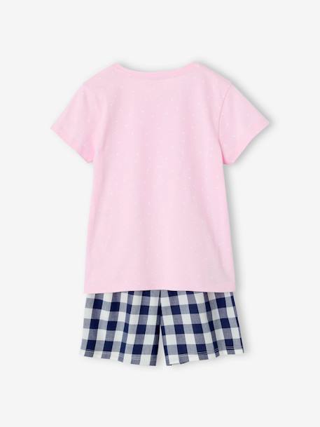 Lot de 2 pyjashorts en popeline fille mauve - vertbaudet enfant 