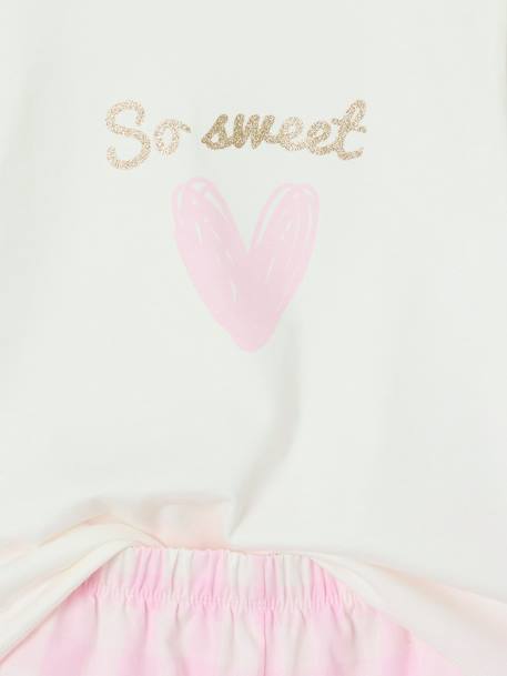 Lot de 2 pyjashorts en popeline fille mauve - vertbaudet enfant 