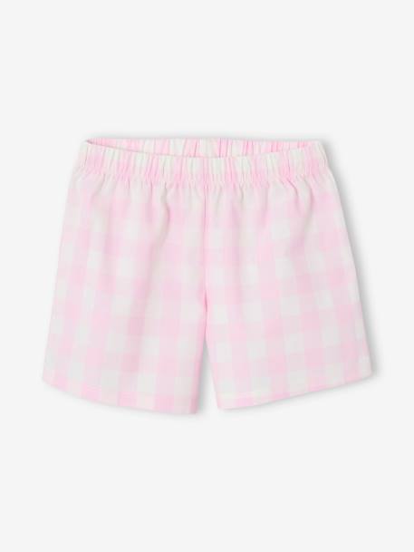 Set van 2 pyjama shorts in popeline voor meisjes zachtpaars - vertbaudet enfant 