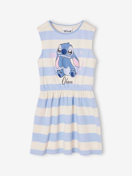 Robe rayée Disney Stitch bleu ciel - vertbaudet enfant 
