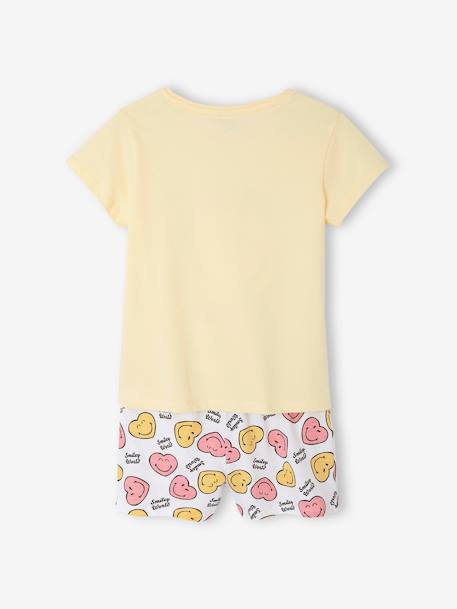Pyjashort SMILEYWORLD jaune pastel - vertbaudet enfant 