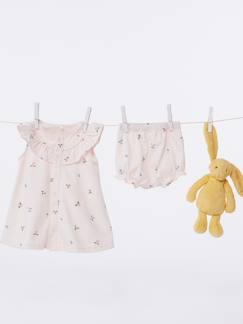 Bébé-Ensemble-Robe bébé + bloomer imprimés fruits