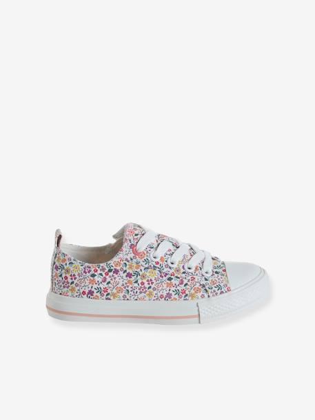 Baskets lacées et zippées toile enfant collection maternelle blush - vertbaudet enfant 