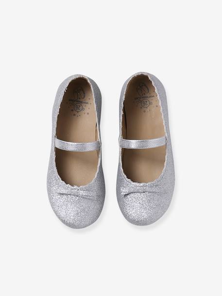 Ballerines scintillantes enfant collection maternelle argent - vertbaudet enfant 