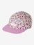 Casquette fleurie fille blanc imprimé+bleu+pivoine - vertbaudet enfant 