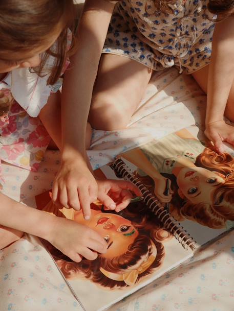 Stickerboekje hoofd om op te maken KONGES SLOJD meerkleurig - vertbaudet enfant 