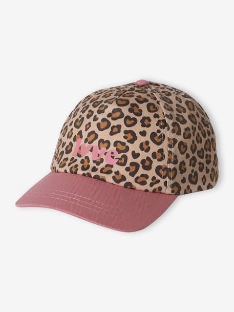 Casquette fille imprimé léopard blush - vertbaudet enfant 