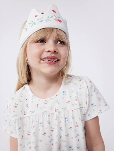 Nachthemd en kroontje kind PETIT BATEAU wit - vertbaudet enfant 