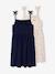 Lot de 2 robes fille à bretelles marine+vert sauge - vertbaudet enfant 