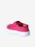Canvas babysneakers met klittenband - Gemaakt in Frankrijk beige+fuchsia+rozen - vertbaudet enfant 