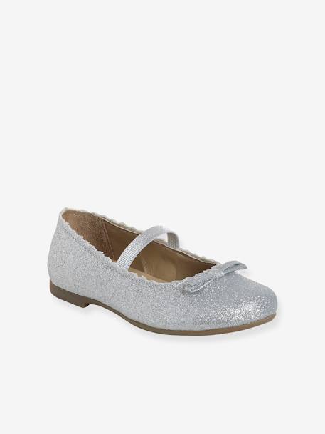 Ballerines scintillantes enfant collection maternelle argent - vertbaudet enfant 