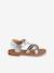 Sandales scratchées cuir enfant collection maternelle argent - vertbaudet enfant 