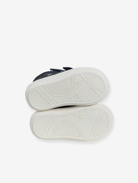 Zachte lederen baby-slofjes voor de eerste stapjes beige, bedrukt+blauw, bedrukt+brons+goud+roze (poederkleur)+rozen+rozenhout+turquoiseblauw+zachtpaars - vertbaudet enfant 