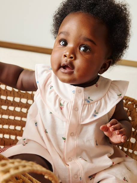 Babyjurk + bloomer met fruitprint PETIT BATEAU rouge - vertbaudet enfant 