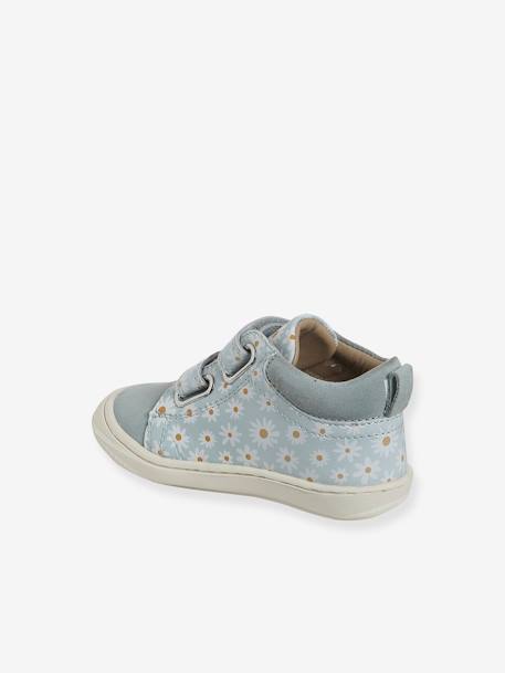 Chaussures premiers pas bébé scratch beige imprimé+bleu imprimé+bronze+lot rose+mauve+or+rose+rose imprimé+rose poudré+turquoise+vert imprimé+vieux rose - vertbaudet enfant 
