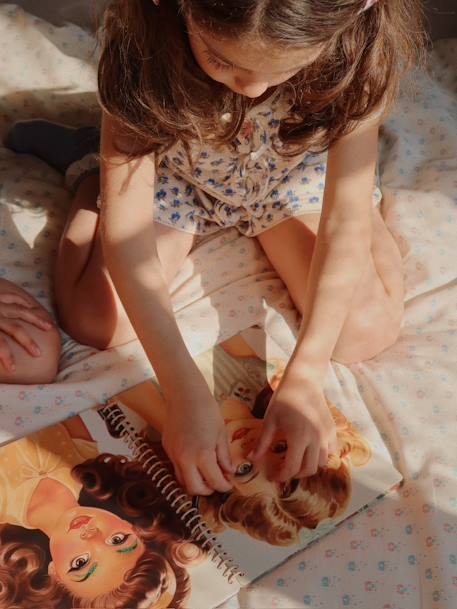 Stickerboekje hoofd om op te maken KONGES SLOJD meerkleurig - vertbaudet enfant 